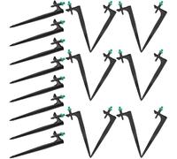 NUOBESTY Lot de 20 Buses d'Arrosage Réglables Piquet de Fixation Buse de Brumisation 180° pour Jardin et Pelouse Arroseur Goutteur Micro-Irrigation pour Arbres Fruitiers et Plantes