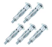 NUOBESTY Lot de 20 Chevilles Métalliques pour Cloisons Creuses 5X52 MM Vis Fixations Robustes pour Plaques de Plâtre Boulons D’Expansion en Acier pour Murs Creux Quincaillerie Murale