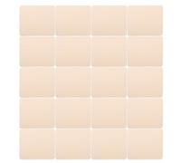 NUOBESTY Lot de 20 Chiffons en Chamois pour Poterie Tissu de Finition en Cuir Synthétique Prédécoupé Outil de Polissage pour Céramique et Argile pour Lissage Précis et Modelage en