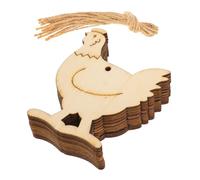 NUOBESTY Lot De 20 Étiquettes Décoratives En Bois À Peindre En Forme De Coq Younثye Pour Lartisanat De Pâques