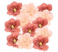 NUOBESTY Lot de 20 Fleurs Artificielles en Papier Crépon à Suspendre pour Décoration Murale