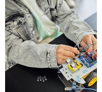 NUOBESTY Lot de 20 Micro-Interrupteurs Tactiles Momentané 6X5 MM Bouton-Poussoir Blanc à 2 Broches Mini-Interrupteurs pour Plaque d'Essai et Panneaux Prototypage Électronique et