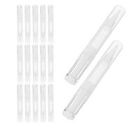 NUOBESTY Lot de 20 Stylos à Bille Vides Transparents 5 Ml Pinceau Biseauté Tubes Distributeurs Rechargeables pour Gloss Huile Cuticules et Maquillage Applicateurs Précis pour Retouche