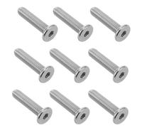 NUOBESTY Lot de 20 Vis à Six Pans Creux M8X35 en Acier Robuste Vis de Fixation Hexagonales pour Poteaux D’Arbre à Chat Boulons Filetés sans Tête Compatibles pour Meubles et Accessoires