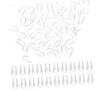 NUOBESTY Lot de 200 Capuchons de Protection Transparents en Pvc 3 Mm pour Paniers de Lave-vaisselle, Couvercles D'embout Compacts, Accessoires Solide et Flexibles pour Usage Domestique