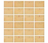 NUOBESTY Lot de 24 Enveloppes D'invitation en Papier Kraft Vintage, Format Standard, Décorations de Noël, pour Mariage, Anniversaire et Fêtes, Enveloppes de Lettre D'invitation Élégantes