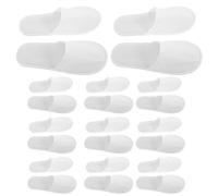 NUOBESTY Lot de 28 Paires de Pantoufles Jetables Unisexes à Semelle Épaisse en EVA Antidérapante Bout Fermé Blanches pour Spa Hôtel Bain Voyage et Invités Confort et Hygiène