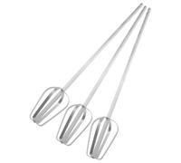 NUOBESTY Lot de 3 Accessoires pour Batteur Électrique à Œufs en Acier Inoxydable, Tige Allongée 300 Petit Hexagone, Compatible Mixeur à Main Multifonction, la Cuisine Réutilisable