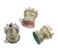 NUOBESTY Lot de 3 Brûleurs à Mèche en Verre pour Lampe à Pétrole Porte-Mèche de Lampe à Huile Ø 3 CM Pièces de Réparation pour Éclairage d'urgence et Camping Accessoire Couleur Aléatoire