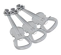 NUOBESTY Lot de 3 Décapsuleurs Métalliques Forme Guitare, Porte-clés Ouvre-bouteilles Manuel Décoratif, Design Compact et Léger, pour Bar, Camping et Fêtes