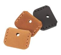 NUOBESTY Lot de 3 Étuis de Clés en Cuir Véritable Vintage Protections Portables pour Clés de Voiture Couleurs Noir Marron et Camel Accessoires Pratiques et Décoratifs pour