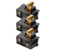 NUOBESTY Lot de 3 Interrupteurs Marche/arrêt de Remplacement pour Tondeuse à Cheveux sans Fil, Boîtier Compact Noir et Rouge Vis et Lame Soudée, Commande Précise pour Outils de Coiffure