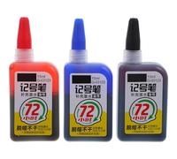 NUOBESTY Lot de 3 marqueurs à base d'huile, encres pigmentées de 15 ml, marqueurs permanents à colorier, recharges d'encre pour artistes, charpentiers, outils d'écriture
