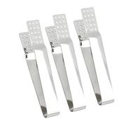 NUOBESTY Lot de 3 Mini Pinces à Sachets de Thé en Acier Inoxydable Résistantes la Chaleur, Presse-sachet Multifonctionnel et Mini Pinces Alimentaires Maison Dégustation de Thé