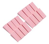 NUOBESTY Lot de 3 Packs de 24 Éponges à Ongles Dégradées Rose, Mini Blocs en Éponge Douce à Faces Multiples pour Nail Art, Accessoire de Manucure Polyvalent et Applicateur Cosmétique
