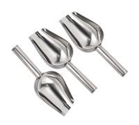 NUOBESTY Lot de 3 Pelles Multifonctions en Acier Inoxydable 22 X 8 Cm Pelle à Grains Accessoires Pratiques pour Buffet Fête et Usage Domestique