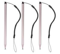 NUOBESTY Lot de 3 Stylets universels de précision pour Dessin, Stylets d'écriture numérique capacitifs avec Attaches pour appareils tactiles, tablettes, téléphones, Enfants et Adultes