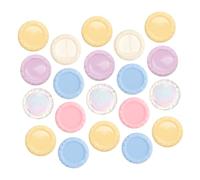 NUOBESTY Lot De 30 Mini Plats Pour Décoration De Coques De Téléphone Couleurs Vives Accessoires Pour Cheveux Multifonctionnels