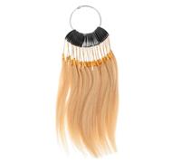 NUOBESTY Lot de 30 set de Mèches de Cheveux Naturels 8 Degrés pour Entraînement à la Coloration Anneaux de Coloration Ajustables Outils de Teinture Capillaire Professionnels pour Salon