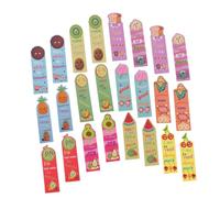 NUOBESTY Lot de 36 Marque-pages Parfumés Fruits Taille Standard Papiers Légers Design Dessins Animés pour Lecture Scolaire et Bureau Garçon et Filles Adolescents