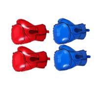 NUOBESTY Lot de 4 Ballons D’Anniversaire Moufles de Boxe Rouges et Bleus - Décorations Fête Thème Boxe pour Garçons - Ballons Gonflables Élastiques Légers et Faciles à Transporter