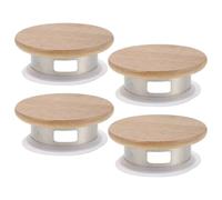 NUOBESTY Lot de 4 bouchons de rechange pour pichet : couvercles en acier inoxydable pour pichet à eau, réutilisables, pour la maison et la cuisine.