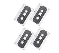 NUOBESTY Lot de 4 Cassettes Audio Vierges en Pc, Décoration Vintage Soi-même, Effet Décoratif, pour Salon ou Bureau