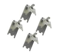 NUOBESTY Lot De 4 Clips D'étagère En Acier Inoxydable Supports Pour Congélateur Pinces De Réfrigérateur Robustes Usage Familial