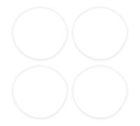 NUOBESTY Lot de 4 Joints Toriques en Silicone 13,5 Cm pour Bol Carré 2l, Bagues D'étanchéité de Rechange pour Mixeur, Accessoires la Cuisine Compatibles pour Appareils Électroménagers