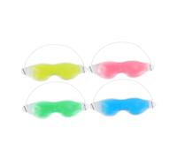 NUOBESTY Lot de 4 Masques Yeux en Gel Réutilisables Froid et Chaud 4 Couleurs Masque Rafraîchissant Yeux Relaxation et Sommeil