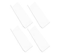 NUOBESTY Lot de 4 Pare-Éclaboussures Autocollants en PVC Transparent 28X6X3 CM pour Lavabo Protection Étanche d'angle Projections d'eau Accessoire Salle de Bain Polyvalent et Facile à