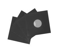 NUOBESTY Lot de 4 Pochettes de Protection pour Disques Vinyle 12 Pouces en Kraft Noir, Housses Extérieures Solide Anti-poussière pour Collectionneurs de Vinyles, Rangement Sécurisé