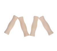 NUOBESTY Lot de 4 Poignées en Bois Massif Ergonomiques 3X11 CM pour Ustensiles et Accessoires Cuisine Barbecue Poignées de Rechange Résistantes à la Chaleur pour Outils D’Extérieur et