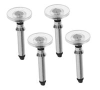 NUOBESTY Lot de 4 Pointes de Stylet Capacitif Disque en Caoutchouc Résistant, Remplacement pour Stylets Écrans Tactiles, Usage Tablette et Smartphone, Précision Professionnelle, Noir