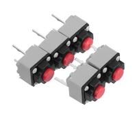 NUOBESTY Lot de 5 Interrupteurs Silencieux Industriels Miniatures 6x6x7,3 Mm, Boutons-poussoirs Robustes à Activation Instantanée, Micro-interrupteurs de Sécurité pour Équipements