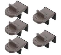 NUOBESTY Lot de 5 Loquets de Sécurité pour Fenêtre Coulissante Horizontale en Plastique, Verrou de Remplacement, Compatible Fenêtres Verre, Protection Fiable pour Maison, Bureau et