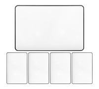 NUOBESTY Lot de 5 loupes de lecture avec marque-page : lentille de Fresnel fine et incassable x3 - Loupe de lecture pleine page A5 pour cartes, manuels scolaires et menus de restaurant