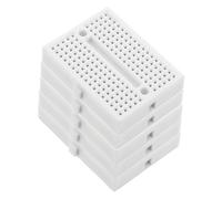 NUOBESTY Lot de 5 Mini-Plaques de Circuit Imprimé Vierges Blanches Trous Perforés Plaques Universelles à Souder pour Projets Électroniques Bricolage et Entraînement au Soudage