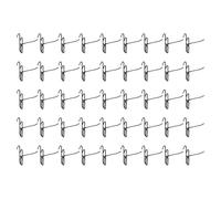 NUOBESTY Lot de 50 Crochets Muraux en Métal Noir 3,2 Mm pour Panneaux Perforés, Crochets Robustes de 10 Cm pour Rangement D’atelier, à Suspendre Multifonctionnelle pour Outils