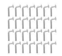 NUOBESTY Lot de 50 Goupilles de Sécurité Galvanisées en L pour Rayonnages à Palettes Diamètre 5 MM Boulons Robustes Anticorrosion Fixation Stable pour Usage Industriel et Entrepôts