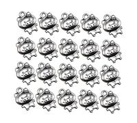 NUOBESTY Lot de 50 Pendentifs en Alliage Forme Cochon Argenté, Breloques pour Création Bijoux Diy, Accessoires Décoratifs Simples et Stylés pour Téléphone ou Présent