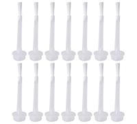 NUOBESTY Lot de 50 Pinceaux pour Vernis à Ongles Liquide Pinceaux de Rechange Blancs pour Nail Art Accessoires Portables pour Manucure Professionnelle et Usage Personnel