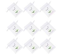 NUOBESTY Lot de 50 Sachets Vides à Cordon en Maille Blanche, Sachets de Lavande 5g pour Placard, Paquet Respirants pour Épices et Rangement Parfumé, Usage Maison Cuisine