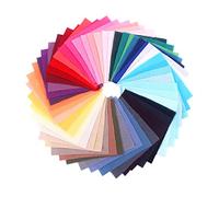 NUOBESTY Lot de 50 Tissus Patchwork Coton 10 x 10 Cm Unis Polyvalent pour Couture Artisanale Femme Fille Accessoires DIY Décor Maison Saison Printemps Été