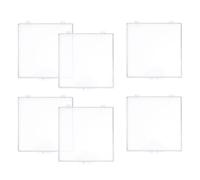 NUOBESTY Lot de 6 Boîtes de Rangement Transparentes pour Spécimens d'Insectes avec Couvercle à Charnière Petite Vitrine en Plastique Haute Transparence Protection Poussière et Humidité