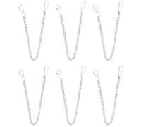 NUOBESTY Lot de 6 Chaînettes de Chasse d'Eau en Acier Inoxydable 30 CM Crochets Kit de Remplacement pour Clapets de Réservoir de Toilettes Accessoires Robustes et Anticorrosion pour