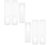 NUOBESTY Lot de 6 étuis de Protection en Silicone pour télécommandes - Étui Transparent pour télécommandes TV et climatiseur - Support Anti-poussière