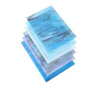 NUOBESTY Lot De 6 Feuilles De Vitrail Carreaux De Mosaïque En Verre Mosaïque En Verre Cathédrale Pour La Décoration Intérieure Et Les Projets Dartisanat