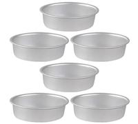 NUOBESTY Lot de 6 Moules à Gâteaux Ovales en Alliage D’Aluminium Anodisé Antiadhésifs Taille Moyenne pour Cheesecakes Puddings et Gelées Adaptés à la Cuisson au Four et Pâtisserie