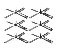 NUOBESTY Lot de 6 Pales D'éolienne en Plastique 20,5x20,5 Cm Résistantes à l'eau Intempéries, Accessoires Rotatifs pour Moulin à Vent de Jardin, Pièces de Remplacement Décoratives